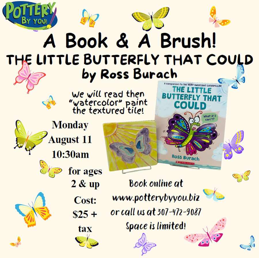 Book and a Bursh Pottery Art Class for Kids - Casper, WY