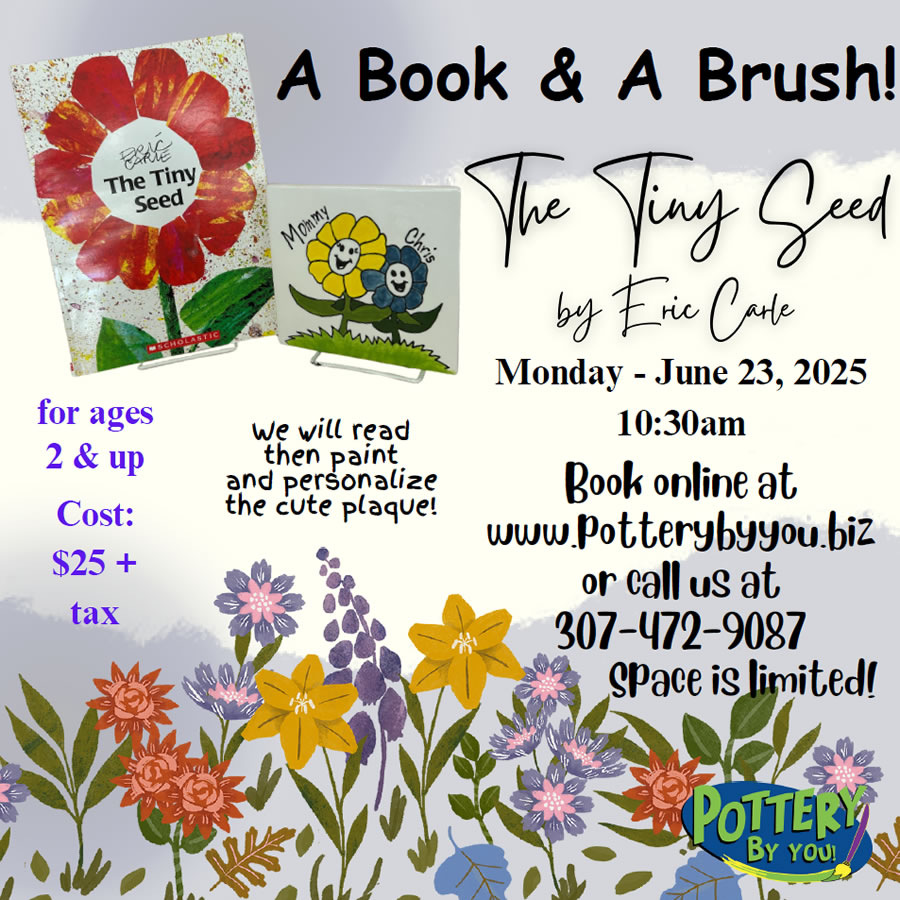 Book and a Bursh Pottery Art Class for Kids - Casper, WY